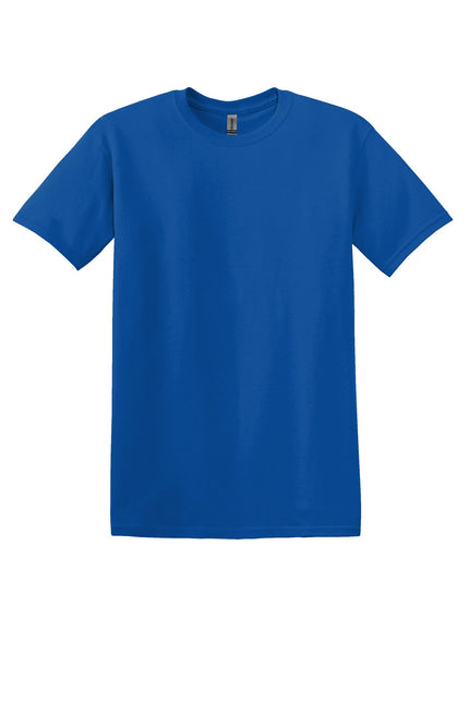 Gildan Heavy Cotton 100% Cotton T-Shirt in royal blue, front view showing the casual fit and soft fabric.