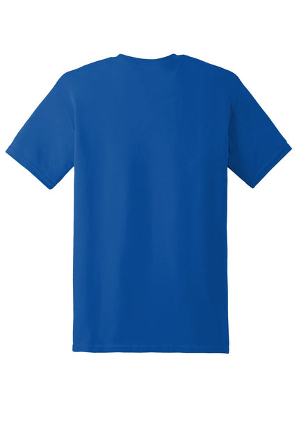 Gildan Heavy Cotton 100% Cotton T-Shirt in Royal blue, featuring a classic crew neck and short sleeves.