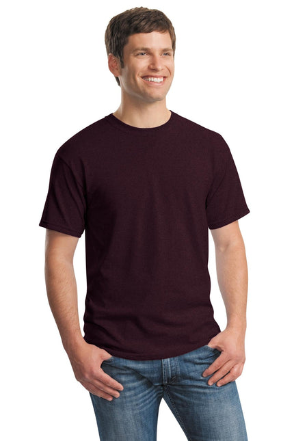 Gildan Heavy Cotton 100% Cotton T-Shirt in Russet color, front view showing soft fabric and classic fit.