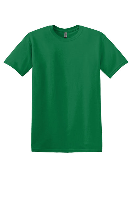 Gildan Heavy Cotton 100% Cotton T-Shirt in Turf Green, front view showing crew neck and short sleeves.
