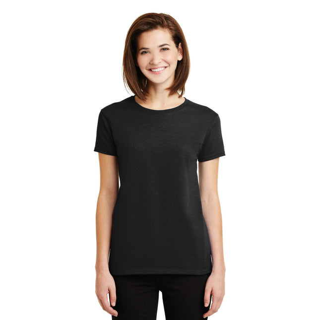 Gildan - Ladies Ultra Cotton 100% US Cotton T-Shirt. 2000L - Black - Union Prints