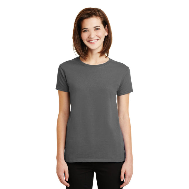 Gildan - Ladies Ultra Cotton 100% US Cotton T-Shirt. 2000L - Charcoal - Union Prints