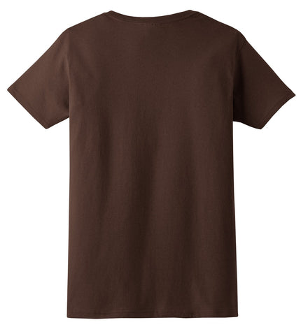 Gildan - Ladies Ultra Cotton 100% US Cotton T-Shirt. 2000L - Dark Chocolate - Union Prints