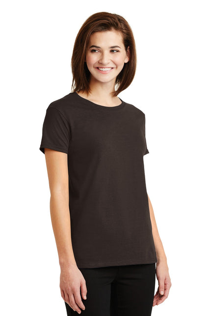 Gildan - Ladies Ultra Cotton 100% US Cotton T-Shirt. 2000L - Dark Chocolate - Union Prints