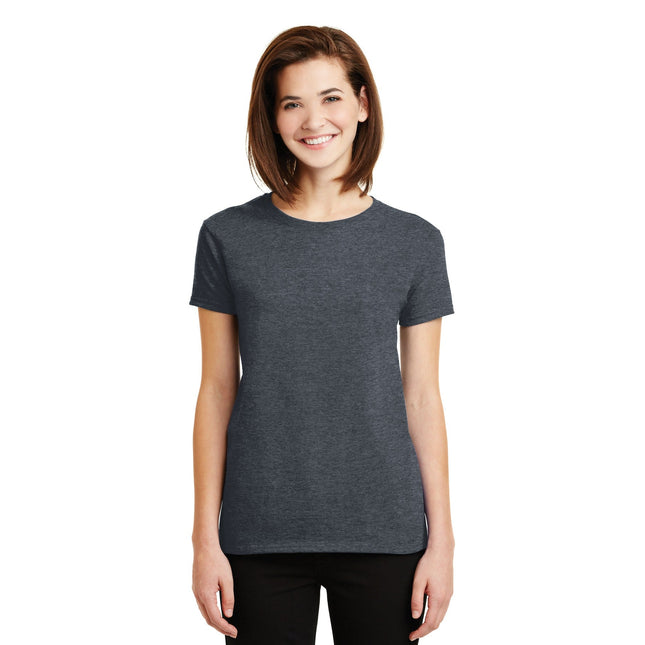 Gildan - Ladies Ultra Cotton 100% US Cotton T-Shirt. 2000L - Dark Heather - Union Prints
