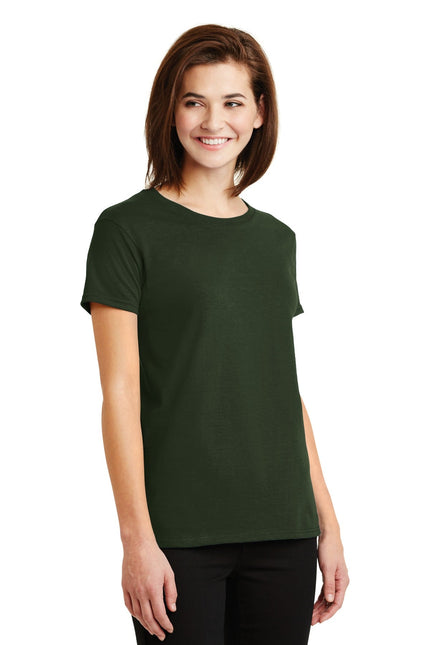 Gildan - Ladies Ultra Cotton 100% US Cotton T-Shirt. 2000L - Forest Green - Union Prints