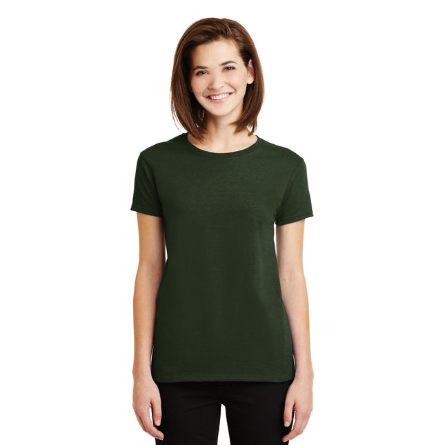Gildan - Ladies Ultra Cotton 100% US Cotton T-Shirt. 2000L - Forest Green - Union Prints