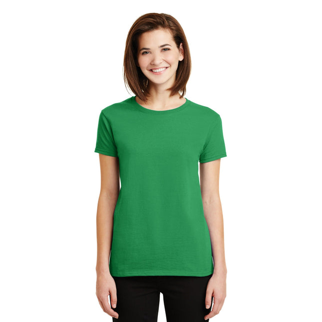 Gildan - Ladies Ultra Cotton 100% US Cotton T-Shirt. 2000L - Irish Green - Union Prints