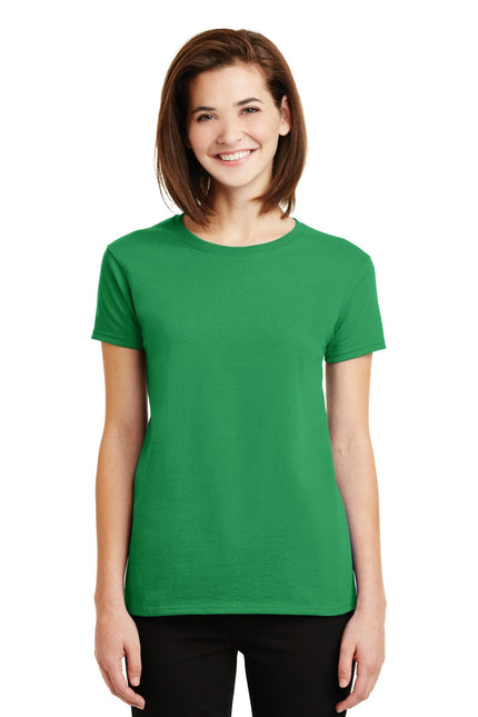 Gildan - Ladies Ultra Cotton 100% US Cotton T-Shirt. 2000L - Irish Green - Union Prints