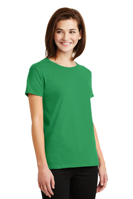 Gildan - Ladies Ultra Cotton 100% US Cotton T-Shirt. 2000L - Irish Green - Union Prints