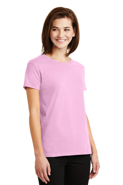 Gildan - Ladies Ultra Cotton 100% US Cotton T-Shirt. 2000L - Light Pink - Union Prints