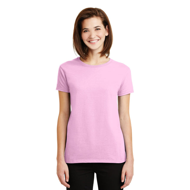 Gildan - Ladies Ultra Cotton 100% US Cotton T-Shirt. 2000L - Light Pink - Union Prints