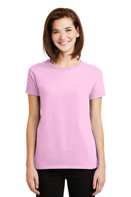 Gildan - Ladies Ultra Cotton 100% US Cotton T-Shirt. 2000L - Light Pink - Union Prints