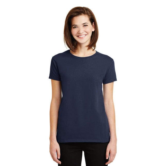 Gildan - Ladies Ultra Cotton 100% US Cotton T-Shirt. 2000L - Navy - Union Prints