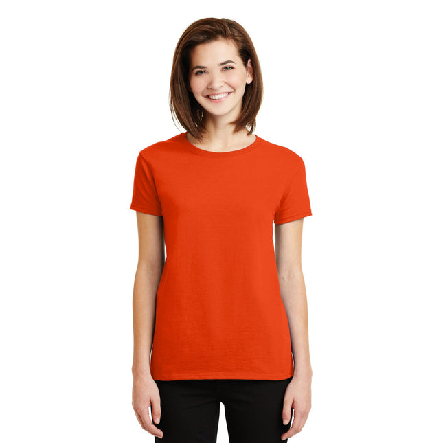 Gildan - Ladies Ultra Cotton 100% US Cotton T-Shirt. 2000L - Orange - Union Prints