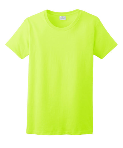 Gildan - Ladies Ultra Cotton 100% US Cotton T-Shirt. 2000L - Safety Green - Union Prints