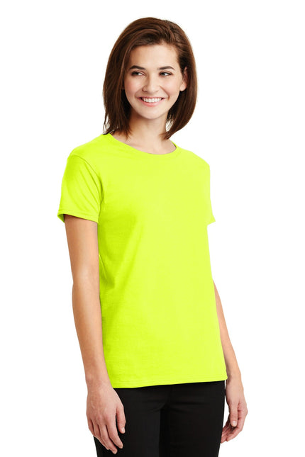 Gildan - Ladies Ultra Cotton 100% US Cotton T-Shirt. 2000L - Safety Green - Union Prints