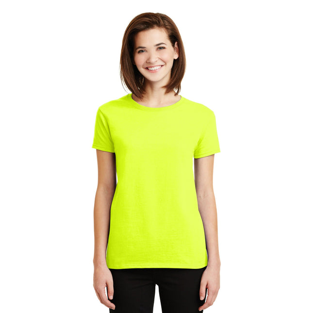 Gildan - Ladies Ultra Cotton 100% US Cotton T-Shirt. 2000L - Safety Green - Union Prints