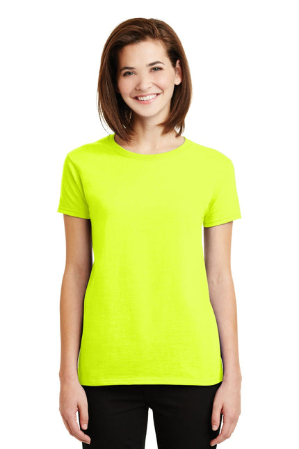 Gildan - Ladies Ultra Cotton 100% US Cotton T-Shirt. 2000L - Safety Green - Union Prints