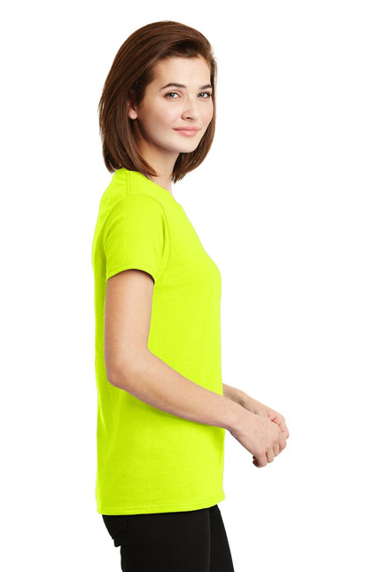 Gildan - Ladies Ultra Cotton 100% US Cotton T-Shirt. 2000L - Safety Green - Union Prints