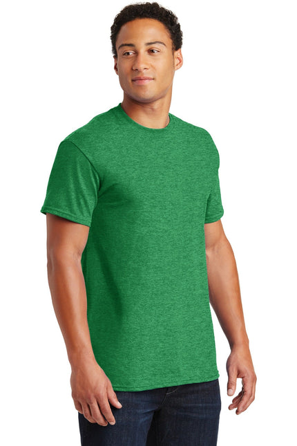 Gildan Ultra Cotton 100% US Cotton T-Shirt in Antique Irish Green, casual crewneck with short sleeves.