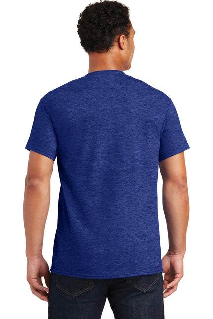 Gildan Ultra Cotton 100% US Cotton T-Shirt in Antique Royal color, front view showing soft fabric and classic fit.
