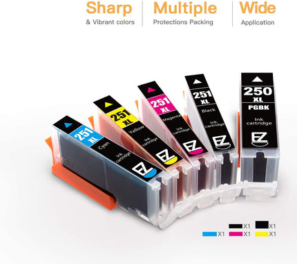 Ink Cartridge for Canon PGI-250XL PGI 250 XL CLI-251XL CLI 251 XL - Union Prints