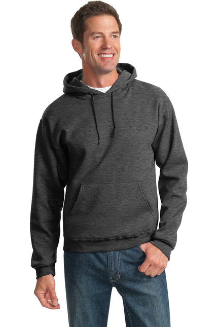 Jerzees - NuBlend Pullover Hooded Sweatshirt. 996M - Black Heather - Union Prints