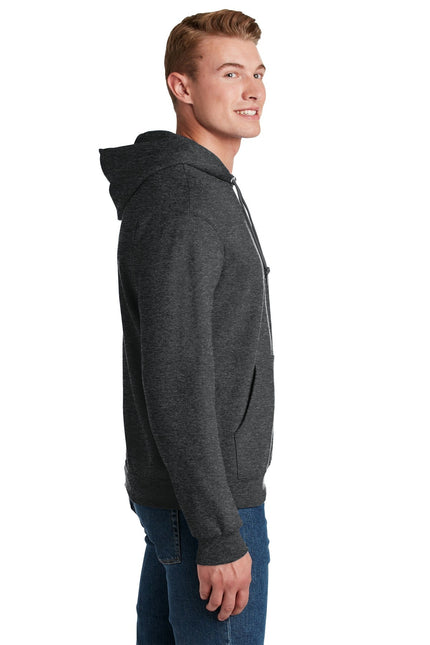 Jerzees - NuBlend Pullover Hooded Sweatshirt. 996M - Black Heather - Union Prints