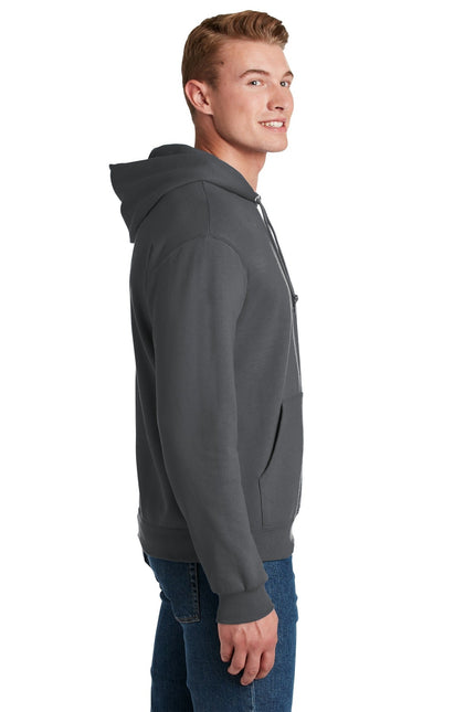Jerzees - NuBlend Pullover Hooded Sweatshirt. 996M - Charcoal Grey - Union Prints