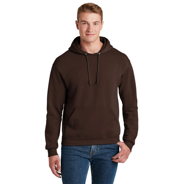 Jerzees - NuBlend Pullover Hooded Sweatshirt. 996M - Chocolate - Union Prints