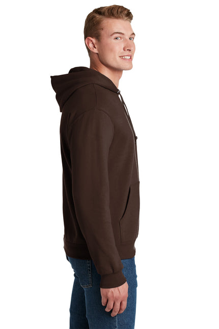 Jerzees - NuBlend Pullover Hooded Sweatshirt. 996M - Chocolate - Union Prints