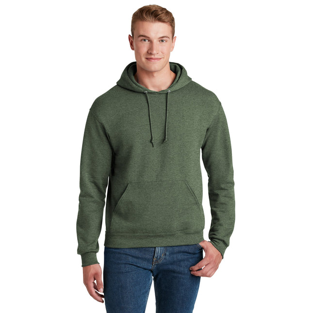Jerzees - NuBlend Pullover Hooded Sweatshirt. 996M - Military Green Heather - Union Prints