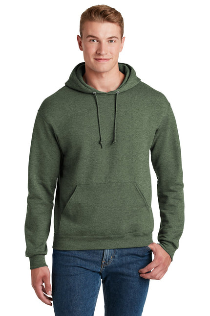 Jerzees - NuBlend Pullover Hooded Sweatshirt. 996M - Military Green Heather - Union Prints