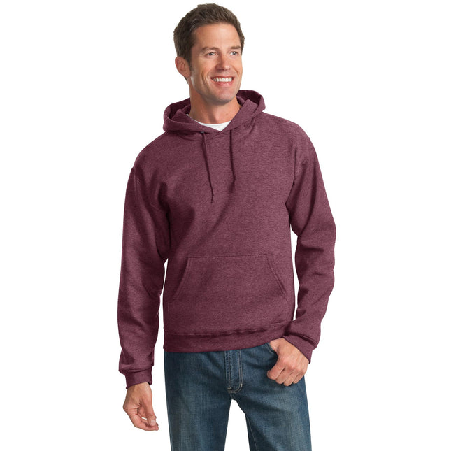 Jerzees - NuBlend Pullover Hooded Sweatshirt. 996M - Vintage Heather Maroon - Union Prints