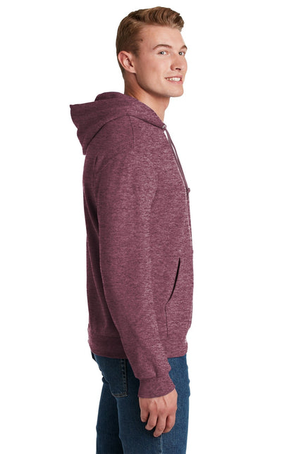 Jerzees - NuBlend Pullover Hooded Sweatshirt. 996M - Vintage Heather Maroon - Union Prints