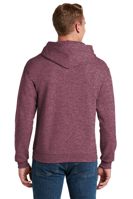 Jerzees - NuBlend Pullover Hooded Sweatshirt. 996M - Vintage Heather Maroon - Union Prints