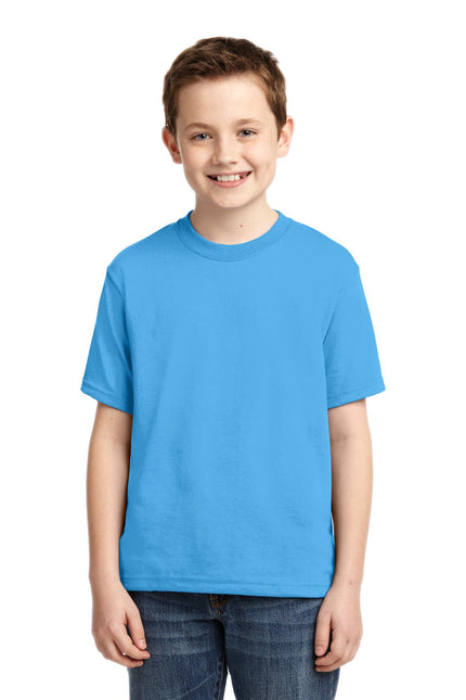 Jerzees - Youth Dri-Power 50/50 Cotton/Poly T-Shirt. 29B - Aquatic Blue - Union Prints