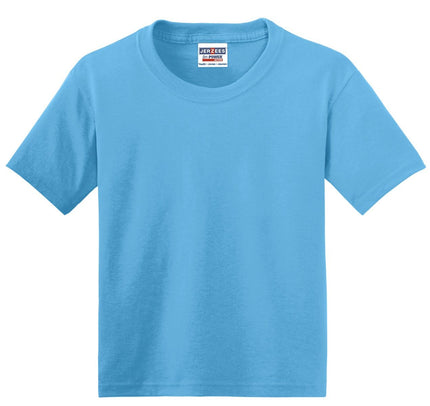 Jerzees - Youth Dri-Power 50/50 Cotton/Poly T-Shirt. 29B - Aquatic Blue - Union Prints