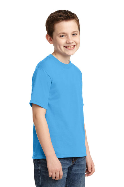 Jerzees - Youth Dri-Power 50/50 Cotton/Poly T-Shirt. 29B - Aquatic Blue - Union Prints