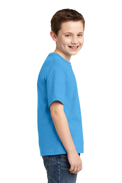Jerzees - Youth Dri-Power 50/50 Cotton/Poly T-Shirt. 29B - Aquatic Blue - Union Prints