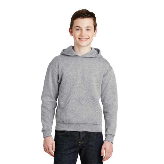 Jerzees - Youth NuBlend Pullover Hooded Sweatshirt. 996Y - Athletic Heather - Union Prints