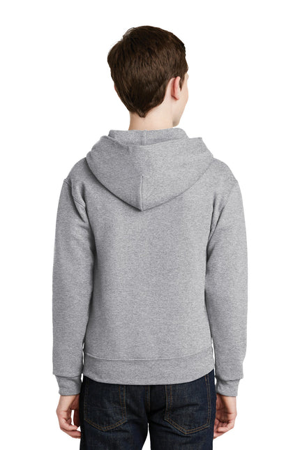 Jerzees - Youth NuBlend Pullover Hooded Sweatshirt. 996Y - Athletic Heather - Union Prints