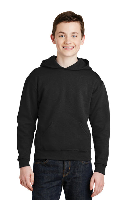 Jerzees - Youth NuBlend Pullover Hooded Sweatshirt. 996Y - Black - Union Prints