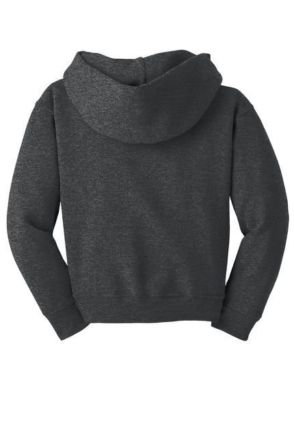 Jerzees - Youth NuBlend Pullover Hooded Sweatshirt. 996Y - Black Heather - Union Prints