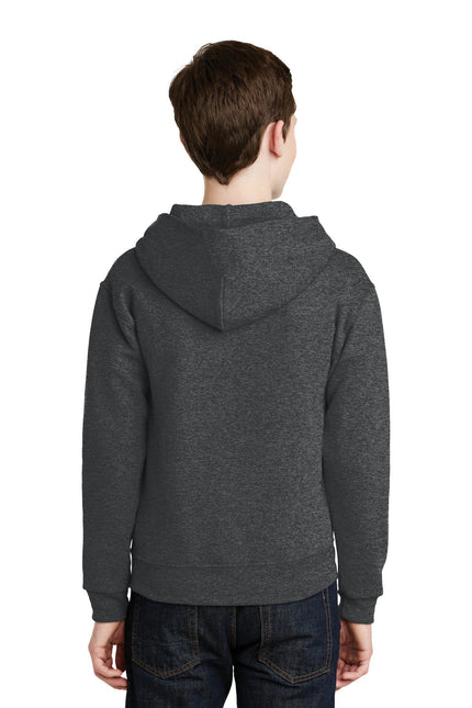 Jerzees - Youth NuBlend Pullover Hooded Sweatshirt. 996Y - Black Heather - Union Prints