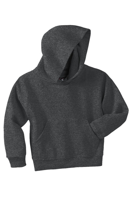 Jerzees - Youth NuBlend Pullover Hooded Sweatshirt. 996Y - Black Heather - Union Prints