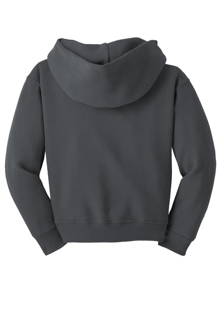 Jerzees - Youth NuBlend Pullover Hooded Sweatshirt. 996Y - Charcoal Grey - Union Prints