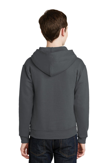 Jerzees - Youth NuBlend Pullover Hooded Sweatshirt. 996Y - Charcoal Grey - Union Prints