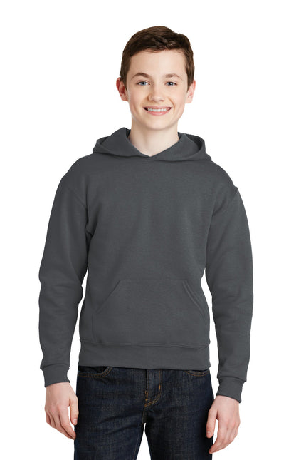 Jerzees - Youth NuBlend Pullover Hooded Sweatshirt. 996Y - Charcoal Grey - Union Prints